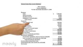 Income Statement Single Step vs Multiple Step  CPA FAR Review [upl. by Einniw775]