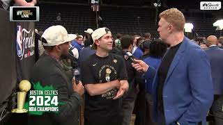 Brad Stevens amp Jrue interview on NBCS Boston after winning title  Celtics NBA Finals 2024 [upl. by Pam]