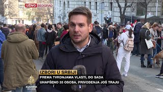 Novi protesti u Beogradu Studenti počinju s blokadama [upl. by Gnuoy]