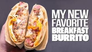 MY NEW FAVORITE BREAKFAST BURRITOWOW  SAM THE COOKING GUY [upl. by Ynor]