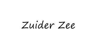 How to Pronounce Zuider Zee [upl. by Dawkins83]