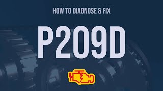 How to Diagnose and Fix P209D Engine Code  OBD II Trouble Code Explain [upl. by Lipkin]