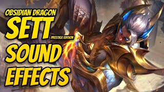 OBSIDIAN DRAGON SETT PRESTIGE EDITION ABILITIES  Sound Effects  League of Legends  FREE DOWNLOAD [upl. by Zina795]