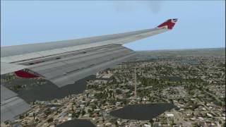 FSX Virgin Atlantic Landing Orlando [upl. by Ahcarb]