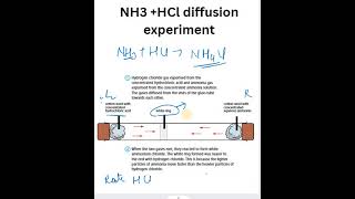 Ammonia and hydrogen chloride diffusion experiment chemistryshortsvideo [upl. by Faruq]