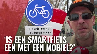 Verkeersbord smartfietsen niet toegestaan blijkt verkeerd bord [upl. by Yrannav]