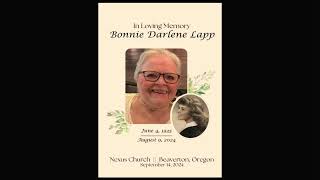 Bonnie Lapp Memorial [upl. by Rollet]