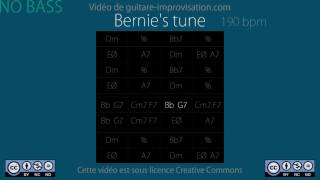 Bernies Tune  Backing Track  NO BASS [upl. by Parnell]