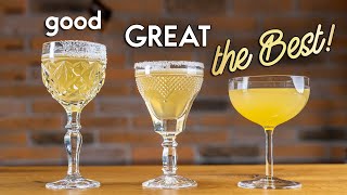 Sidecar Cocktail Three Ways  Best Cognac Cocktail [upl. by Patrizius]