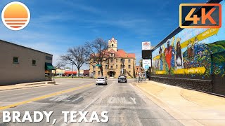 Brady Texas Drive with me through a Texas town Real Time No Music [upl. by Eiramnaej]