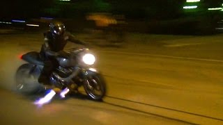 Turbo Suzuki GSX 1100 Burnout and Epic Flames [upl. by Ronaele]