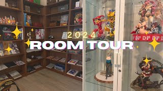 2024 Updated Room Tour  Anime figures art books amp thrift finds [upl. by Nelyag]