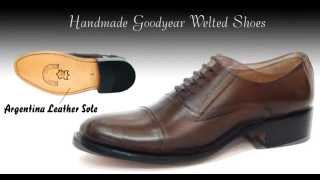 Handmade Goodyear Welted Shoes with Argentina Leather Sole By AgraShoeMartcom [upl. by Odnalo693]