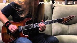 ESP LTD Elite MII Flamed Maple with EMG 81s Amber Cherry Sunburst 2013 Electric Guitar Demo [upl. by Kcirdet]