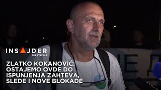 Kokanović U nedelju tri do pet tačaka blokade u Srbiji [upl. by Nylleoj]