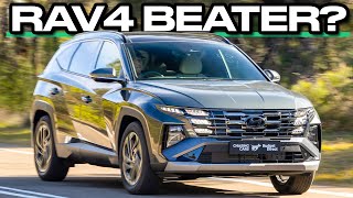 Punchy new drivetrain blends grunt with efficiency Hyundai Tucson Hybrid 2024 review [upl. by Ahseenat]