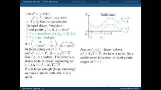 Dynamical Systems Lec 24 [upl. by Rikki991]