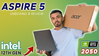 Acer Aspire 5  2022 Review  12th Gen Intel Core i51240P  RTX 2050  Gaming Test [upl. by Anahahs806]