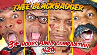 3 Hours THEE BLACKBADGER FUNNIEST VIDEOS  BEST OF THEE BLACKBADGER COMPILATION 20 [upl. by Adnohrahs45]