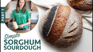 Simple Sorghum Sourdough  Part 1 GlutenFree Vegan Bread [upl. by Sedda]