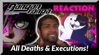 OH NO Danganronpa All Deaths and Executions REACTION The AnimationTrigger Happy Havoc [upl. by Yrruc]