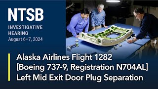 NTSB Investigative Hearing  Alaska Airlines flight 1282 Day 2 [upl. by Joby]