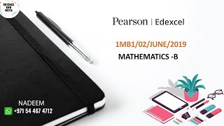 4MB1022019June  Edexcel International GCSE Mathematics B  2019  JUNE  Science And Math [upl. by Icul]