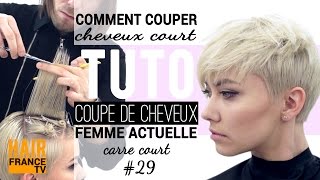 Tuto coiffure Coupe de cheveux tendance HAIR France TV [upl. by Allcot405]