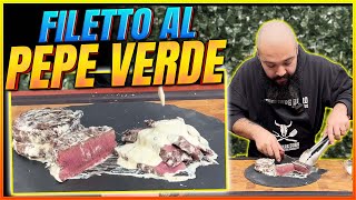 Filetto al pepe verde Ricetta anni 80  Grigliare Duro [upl. by Yelkrab]