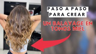 Paso a paso para crear un BALAYAGE en tonos miel BY GABRIEL SAMRA [upl. by Lemrahc]