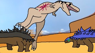 tarbosaurus vs polacanthus [upl. by Oremor45]