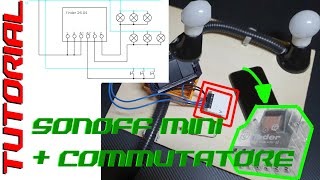 Relè commutatore collego il sonoff come pulsante NO  TUTORIAL sonoff mini con relè Finder 2604 [upl. by Oleusnoc512]