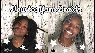 How To Do Yarn Braids  Affordable Hairstyle [upl. by Suivat]