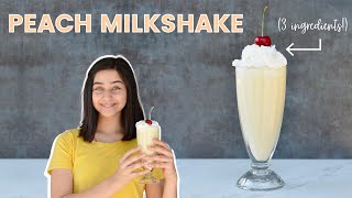 Homemade Peach Milkshake [upl. by Orfield]