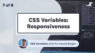 Responsiveness in CSS variables CSS custom properties [upl. by Rehttam903]