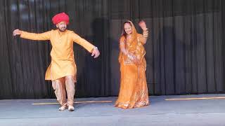 Couple dance on rajasthani songs in rajputi swag♥️💃🕺😎👫 thade rahiyo dance banni dance♥️ [upl. by Chow]