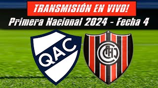 🔴⚪⚫ QUILMES  CHACARITA ⚽ PRIMERA NACIONAL 2024 FECHA 4 [upl. by Dorsy]