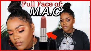 Full Face MAC Cosmetics Make Up  WOC [upl. by Mcnully]