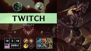 Twitch Jungle vs Master Yi  NA Grandmaster Patch 1412 [upl. by Odnalref947]