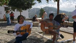 Flamenco de Gitanos Españoles Albaicín Granada [upl. by Homans]