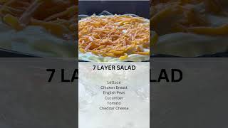 7 Layer Salad  Salad  Summer Salad  Dinner ideas  Side Dish  Vegetable [upl. by Prud284]