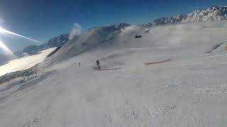 Alpe DHuez A green Les Jeux from 2100m is one of the main greens that run into the village [upl. by Baptista]