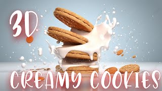 How To Create Creamy Cookies In Blender 3D Cookies Blender Tutorial my3dstudio [upl. by Atiloj198]