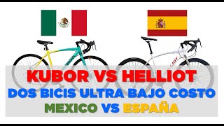 Dos bicis súper económicas de México y España Kubor VS Helliot [upl. by Krongold329]