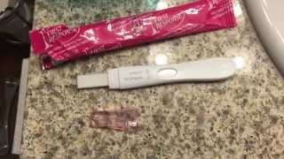 Live Pregnancy Test  9 Dpo  First Response [upl. by Connel]