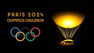 Paris 🇫🇷 2024 Summer Olympics Balloon amp cauldron at night Close up details in 4K UHD [upl. by Lehcear429]