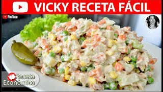 ENSALADA DE ATUN FACIL  VickyRecetaFacil [upl. by Nnayr]