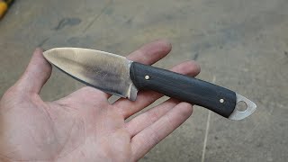 Como Hacer Un CUCHILLO de Bushcraft CASERO [upl. by Lakin805]