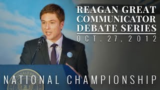 Ronald Reagan Great Communicator Debate Series National Championship 102712 [upl. by Le]