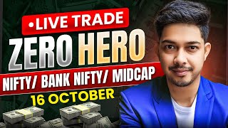 🔴16 Oct Live Trading Scalping Today Nifty Banknifty livetrading [upl. by Sirromal837]